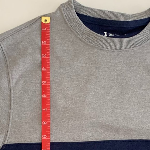 EUC Izod Advantage Performance Stretch Men's Sweatshirt Size Medium Blue/Gray - Picture 9 of 12